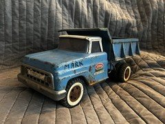 Vintage Tonka 1960's Blue White Top and White Wheels WallHydraulic Dump Truck