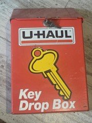 Vintage Uhaul Key Drop Box Heavy Duty Lock Box With Keys