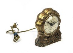 Vintage United Electric Western Mantle Clock from the 1940s-50s Works