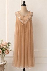 Vintage Val Mode Sheer Nylon Nightgown | Romantic Lace Large  Cottagecore