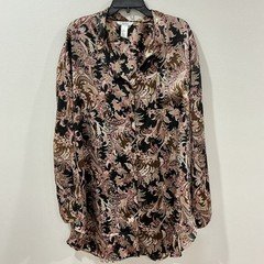 Vintage Vanity Fair Satin Chemise XL Floral Paisley  Nightgown Lingerie 90's