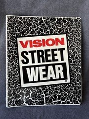 Vintage Vision Street Wear VSW 3-Ring Binder Shop Store Plastic USED