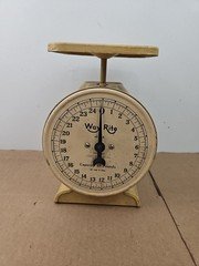 Vintage Way Rite Kitchen Scale Farmhouse Rustic Style 25 Lbs