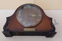 Vintage wooden  Smiths Mantle Chiming Clock for restoration
