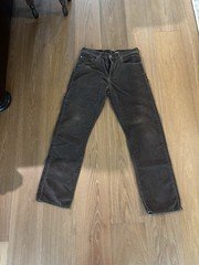 VintageLevi's Men's Brown Corduroy Straight Regular Fit Jeans Dark Wash