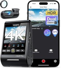 VIOFO A229 Pro 4K HDR Dash Cam, Dual STARVIS 2 IMX678 IMX675, 4K+2K Front & Rear