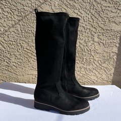 vionic black suede boots 6.5