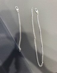 Vitaly stainless steel silver 22 inch chain and 8 1/2 inch bracelet