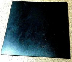 Viton ® Rubber Sheet FKM75 Fluoroelastomer Material 1/8" Thick x 8" x 8" Sq Pad