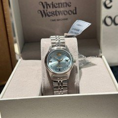 Vivienne Ice Blue Dial 29mm Silver Stainless Steel Women's Quartz Wrist Watch