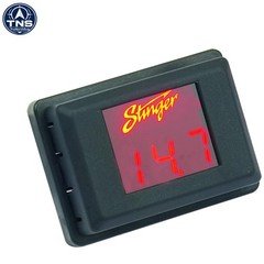 Voltage Gauge with Red LED Display Battery Powered 15.9V 4x5.4x1.2 Inch