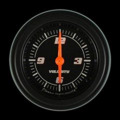 VS90BBLF Classic Instruments Velocity Black 2 1/8" Clock