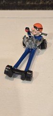 VTG 1971 Mattel Hot Wheels Redline Blue Farbs Hy Gear Dragster Driver Goggles