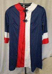Vtg 60s Peignoir Robe Gown Mod/GoGo Red White Blue Women's Large Pinehurst