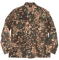 Vtg 70s Sturm Mil-Tec German WWII M44 Pea Camo Field Jacket Deutschland sz 54