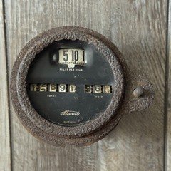 Vtg Antique OEM Ford Model T Stewart Warner Speedometer With Trip For Parts Read