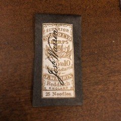 VTG Antique Pkg Josh Warrin Crewel Sewing Needles Redditch England Size 5 to 10