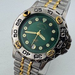 VTG Beverly Hills Polo Club Quartz Watch Men Rotating Bezel ~ For Parts Repair