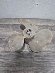 Vtg ??  Brass Bronze 3 Blade Boat Propeller  216X  9782 Prop USA 