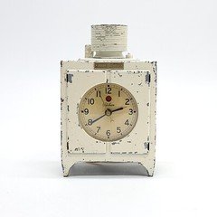 Vtg GE Telechron General Electric Refrigerator Clock Monitor Top 1920's WORKING