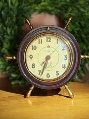 VTG General Electric Navigator Table/Desk Clock Model-3H98 Nautical Works!