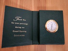 Vtg Thomas Long Company Jewelers Grand Opening Commemorative Desk Travel Clock