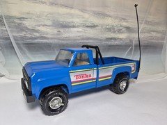 Vtg Tonka # 11062 Pressed Steel Toy Blue Ford Pickup Truck USA 