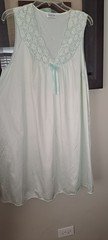 Vtg Vanity Fair Nylon Waltz Length Nightgown Lt Mint Green Large Xl Vgc