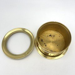 Vtg Weems & Plath Solid Brass Porthole Clock Case Bezel Marine Barometer Part