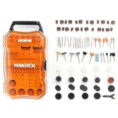 WA7208 WORX MAKERX 201 PC Rotary Tool Accessory Kit