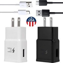Wall Charger Plug Adapter USB A-C Fast Charging Cable for Samsung Galaxy Series