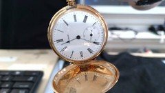 WALTHAM POCKET WATCH 14KT HUNTER CASEBACK