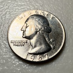 Washington Quarter 1967 25C Business Strike Philadelphia Silver 0.4 KM#164a