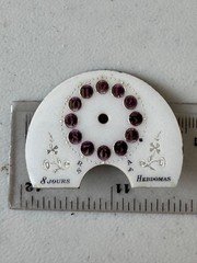 Watchmaker Hebdomas pocket watch dial