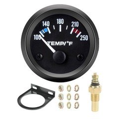 Water Temperature Gauge 52mm 12V 100-250F Mechanical Pointer Universal for Boat