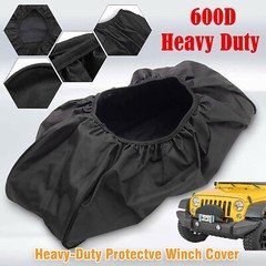 Waterproof Soft Dust Winch Cover Heavy Duty Fits Electric12,000LB Capacity US