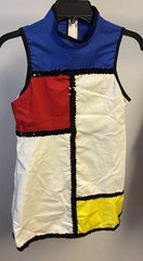 Weismann Color Block Shift Dress, Small adult