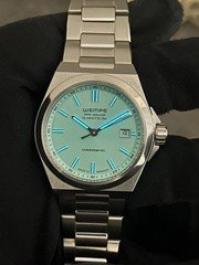 Wempe Iron Walker Turquoise Dial Automatic Steel Men's Watch 40mm - WI100015 -