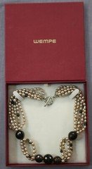 Wempe  Vintage  Womens  5 Strand  19" Necklace with Box