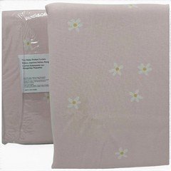 West Elm Daisy Blackout Curtains Set 2 48x84 Peach Blush Floral Drapes New