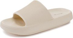 WHITIN Womens Non Slip Cushioned Slides Quick Drying Bathroom Sandals