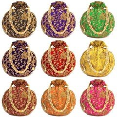 Wholesale Traditional Ethnic Lots of Women Potli Clutch Bag Handbag- Sets