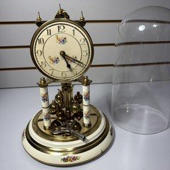 Wilmac Kundo  400 day Anniversary CLOCK 4 in. Dia.Glass Dome W/key