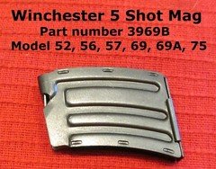 Winchester 5 Shot Magazine for Models 52, 56, 57, 69, 69A, 75 and 697 - NEW