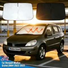 Windshield Sunshade Cover Block UV Rays For 2004-2023 Renault Modus Grand 145*80