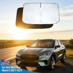 Windshield Sunshade Cover Block UV Rays For Ford Mustang Mach-E 2021-2023 145*80