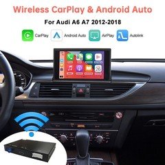 Wireless CarPlay Android Auto Navi Mirror Link Decoder For Audi A6 A7 2012-2018