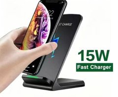 Wireless Fast Charger Charging Pad Stand Dock For Samsung Galaxy iPhone Phone