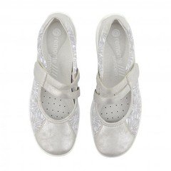 women remonte heels grey textile 37