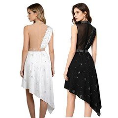 Women's Dancewear Outfits Costume One Piece Leotard Romper Sleeveless Glitter